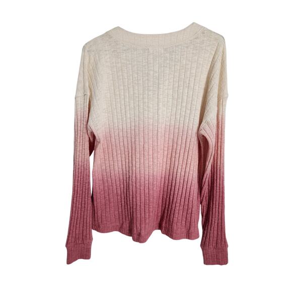 Maurices Pink Ombre Button Down Sweater - Women's Medium - Picture 2 of 4